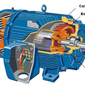 Manutenção de motor corrente alternada